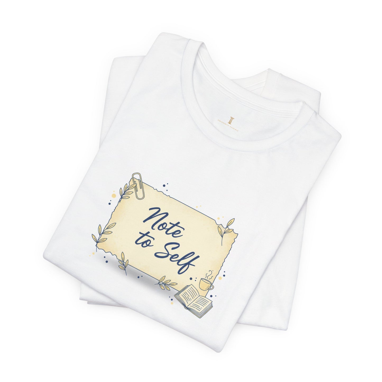 Note to Self paper note tee | post‑it reminder, handwritten analogue aesthetic