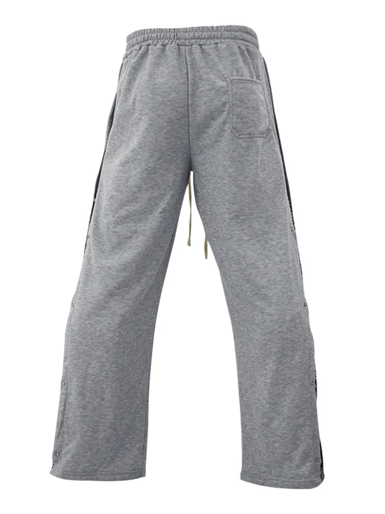Men's Full Size Side Snap Button Pants Plus Size by Trendsi
