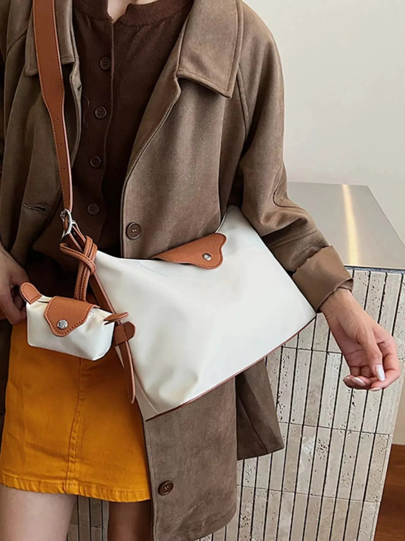 Hobo Crossbody Bag with Coin Purse by Partner Label