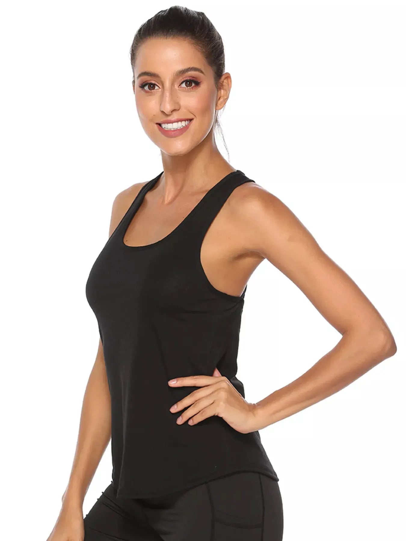 Lightweight Crisscross Active Tank by Trendsi