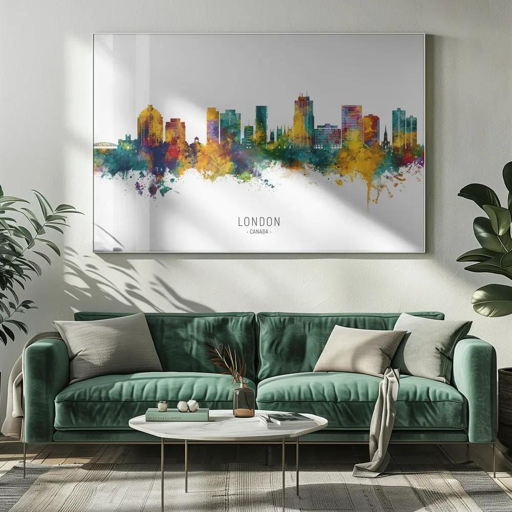Wall art London Canada Skyline by Michael Tompsett
