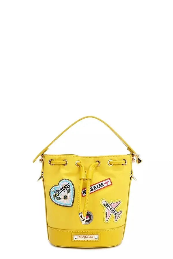 Nicole Lee USA Color Patch Bucket Bag by Nicole Lee USA