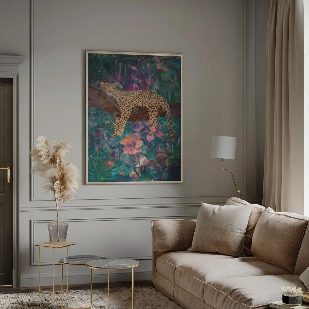 Wall art Leopard Jungle2 01 by Sarah Manovski