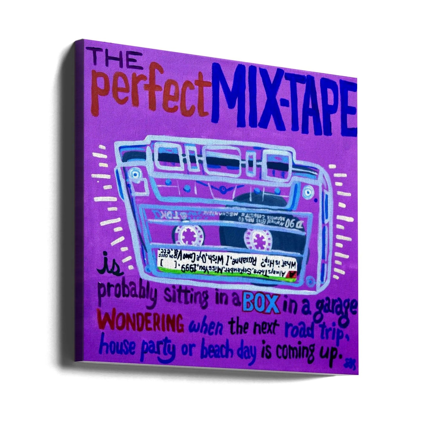 Mix Tape Canvas Print by Steve Spencer