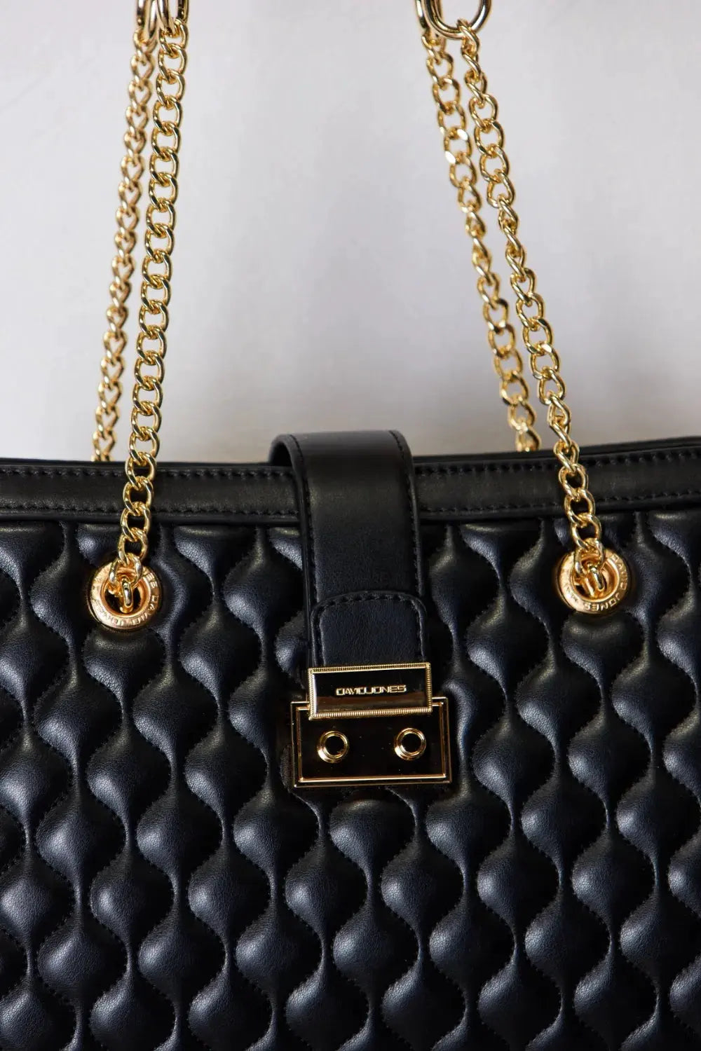 David Jones Quilted PU Leather Handbag by Partner Label