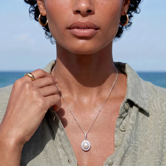 Pearl Halo Necklace | Equanimity Essence by Equanimity Essence