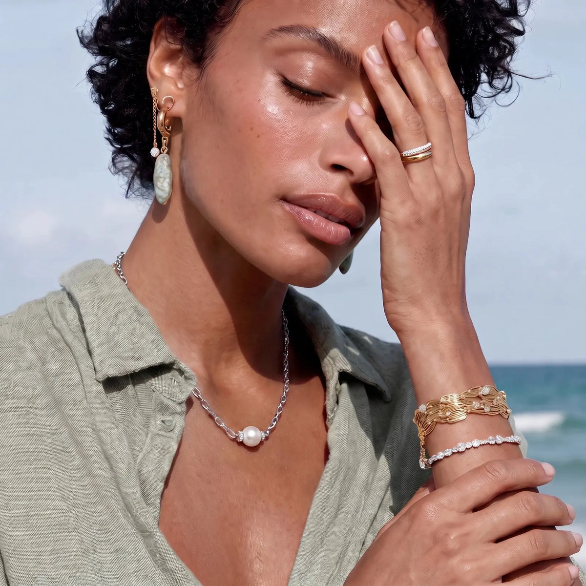 Luna Pearl Chain Necklace | Equanimity Essence by Equanimity Essence