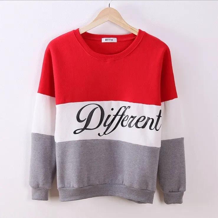 Colorblock Alphabet Sweatshirt by Maiden-Art