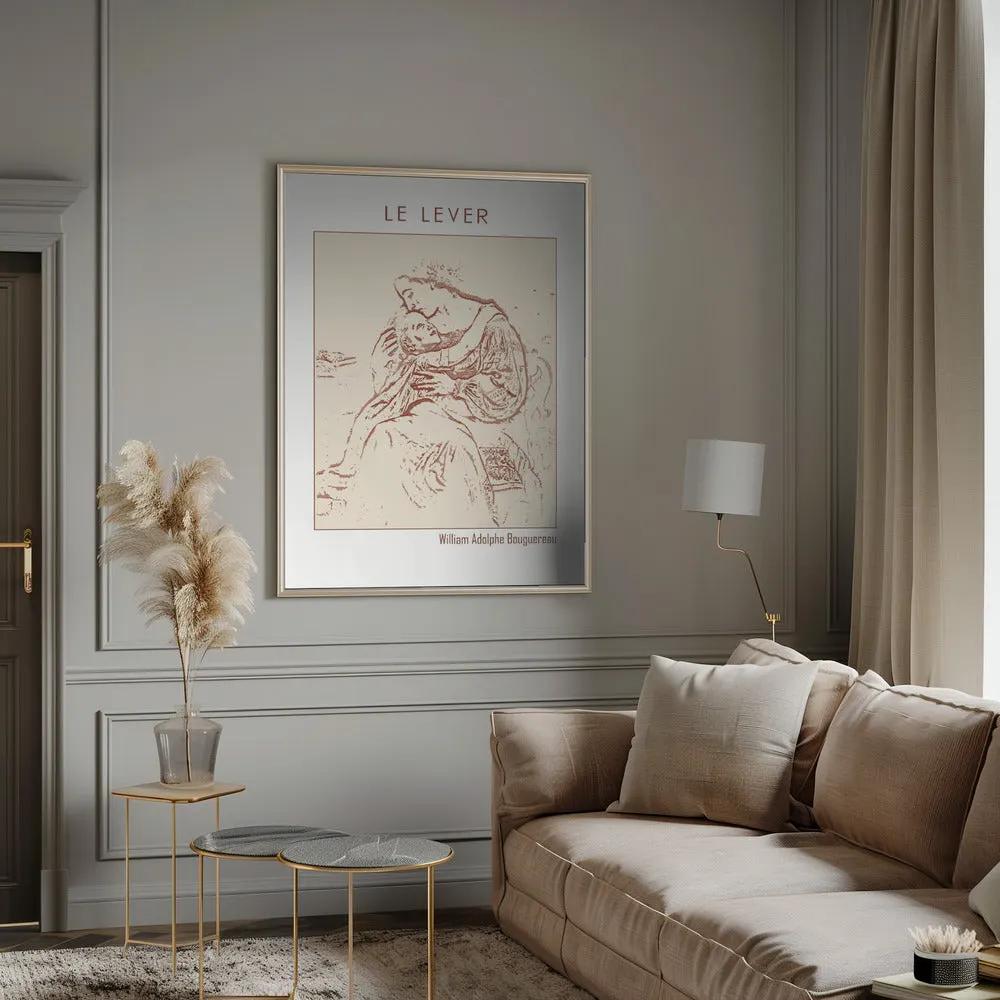 Wall art Line Art Minimalist – Le Lever (1865) by Doa Project