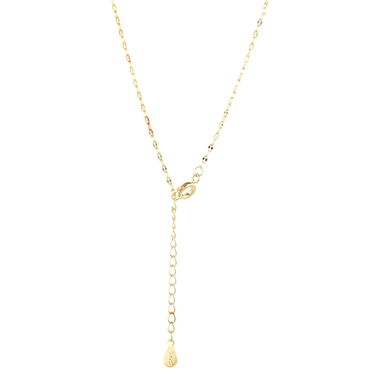 14K Gold Plated Solitaire Necklace by Nichestar