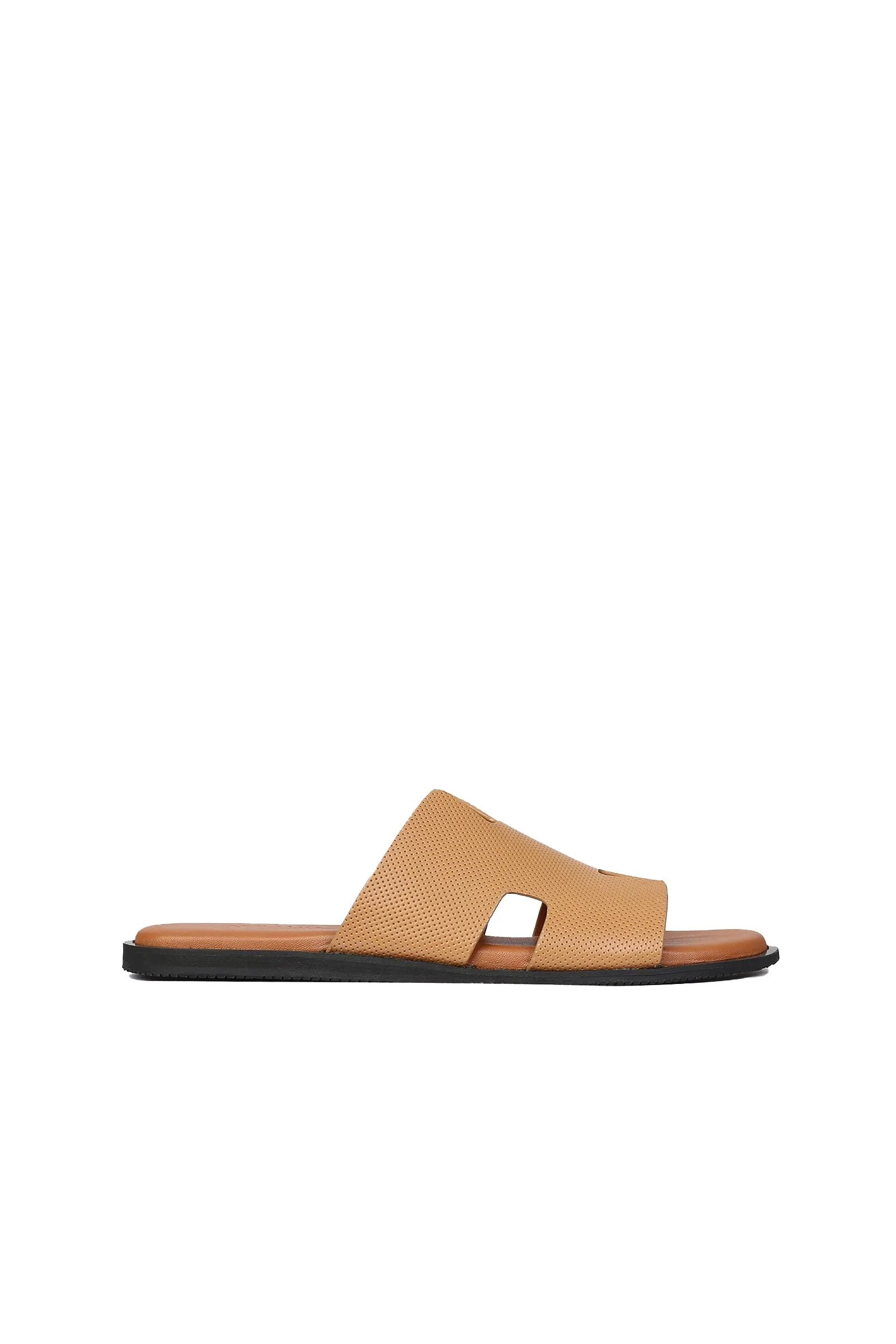 Wesley Men's H Dotted Style Leather Slipper by Inland Leather Co