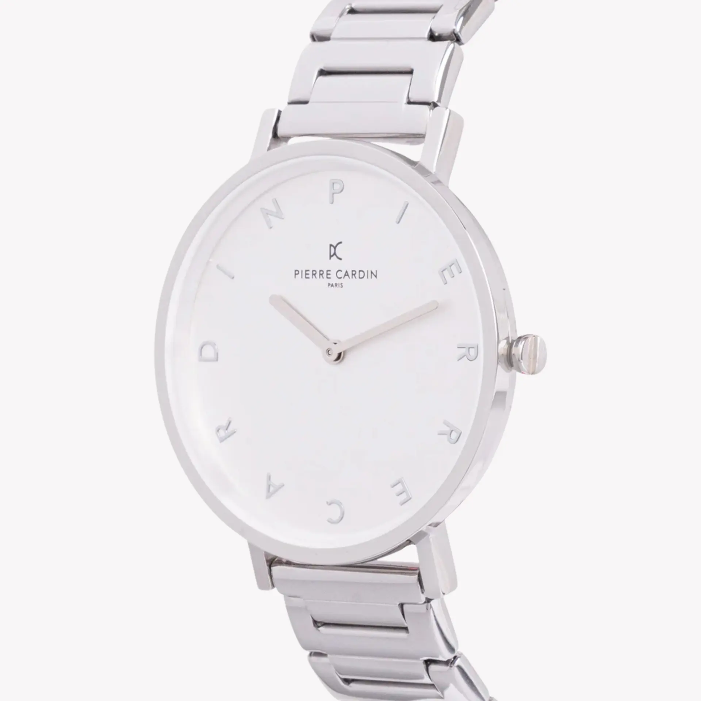 Pierre Cardin Women's Silver Metal Watch, White Dial | Cbv.1130 by PIERRE CARDIN