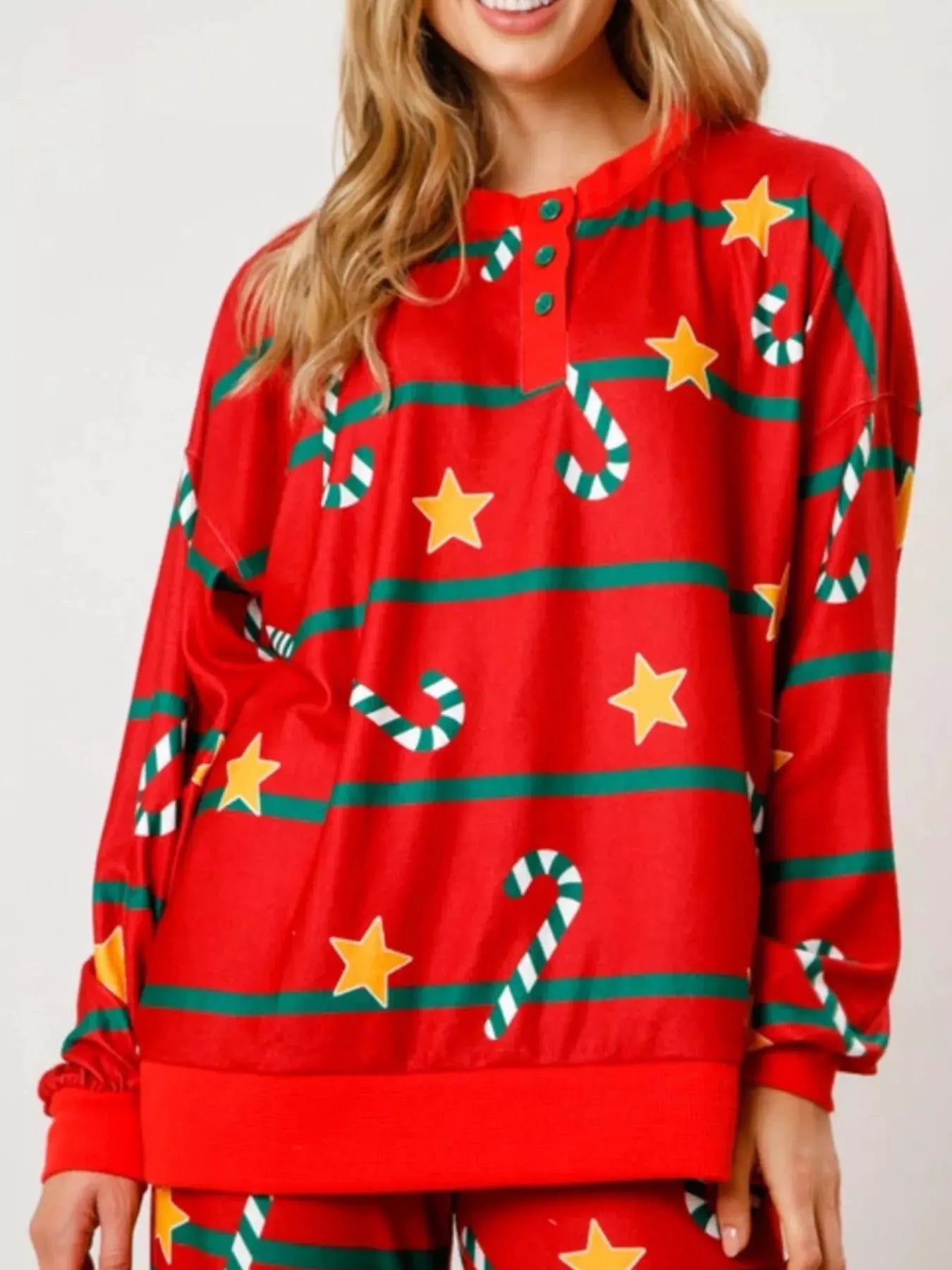 Christmas Long Sleeve Top and Pants Lounge Set by Partner Label
