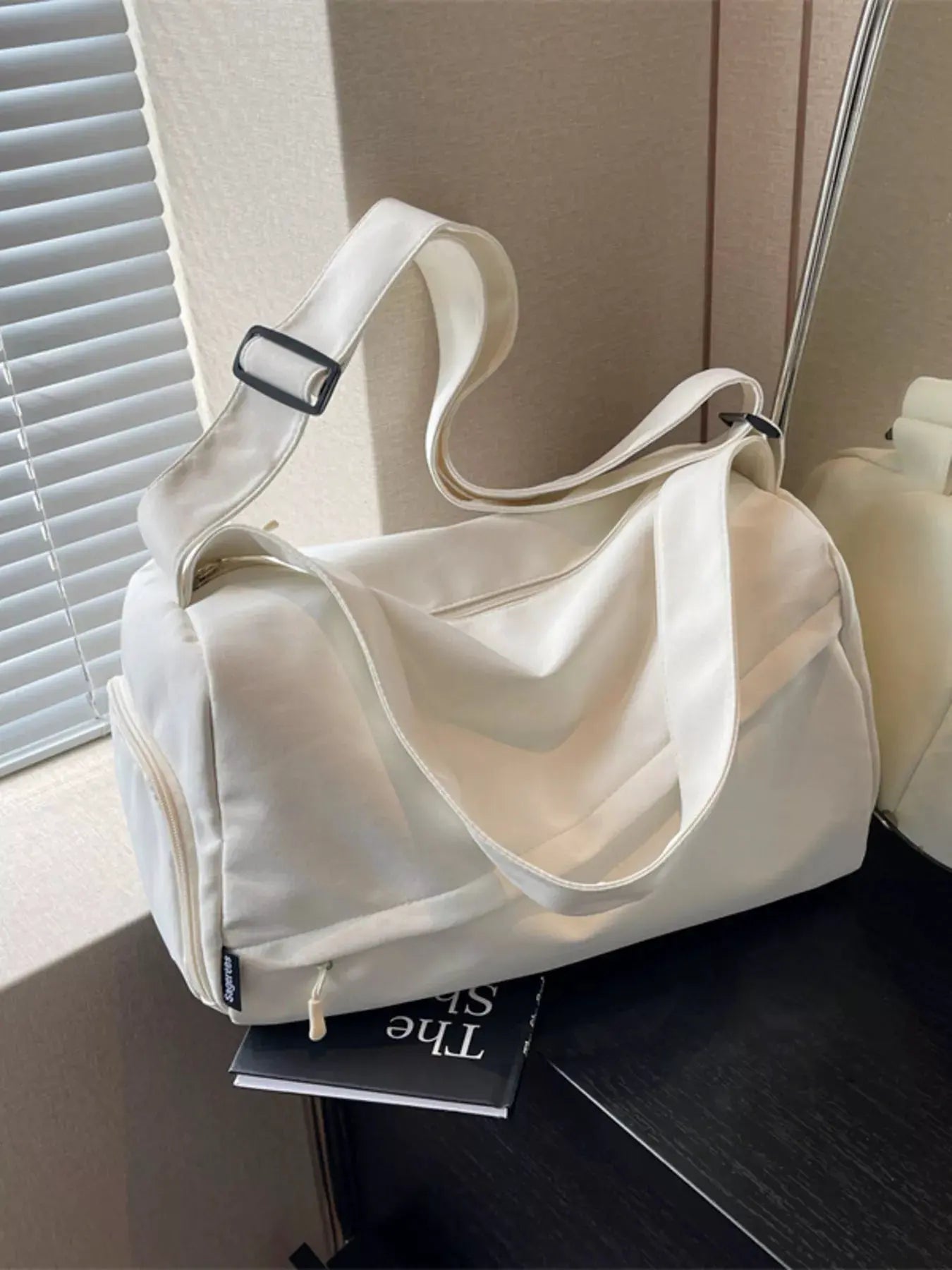 Adjustable Strap Solid Color Travel Bag by Partner Label