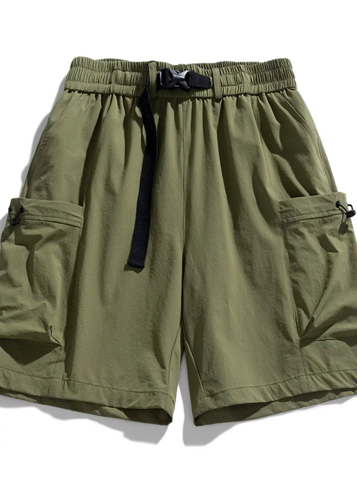 Men's Plus Size Drawstring Cargo Shorts by Trendsi