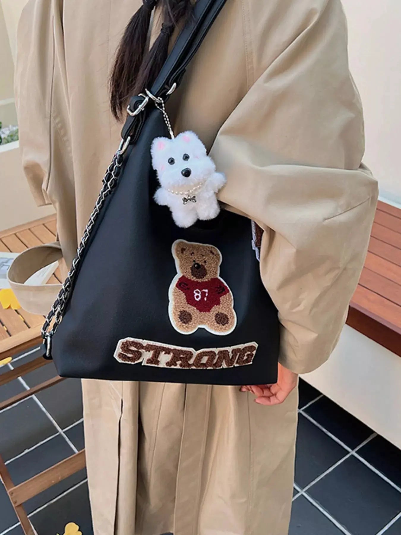 Cute Bear Adjustable Strap Handbag by Partner Label