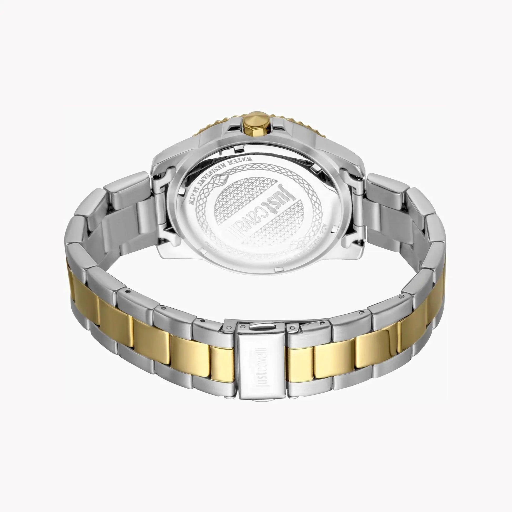 Just Cavalli Men's Two Tone Stainless Steel Watch, Black Dial | Jc1g246m0085 by JUST CAVALLI