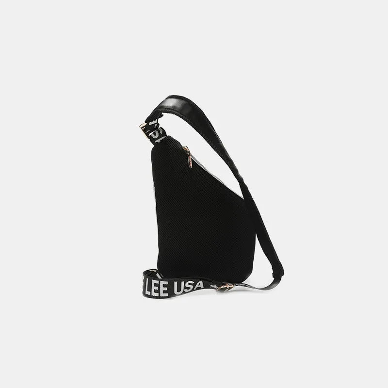 Nicole Lee USA Vegan Leather Leopard & Lip Pattern Crossbody Bag by Nicole Lee USA