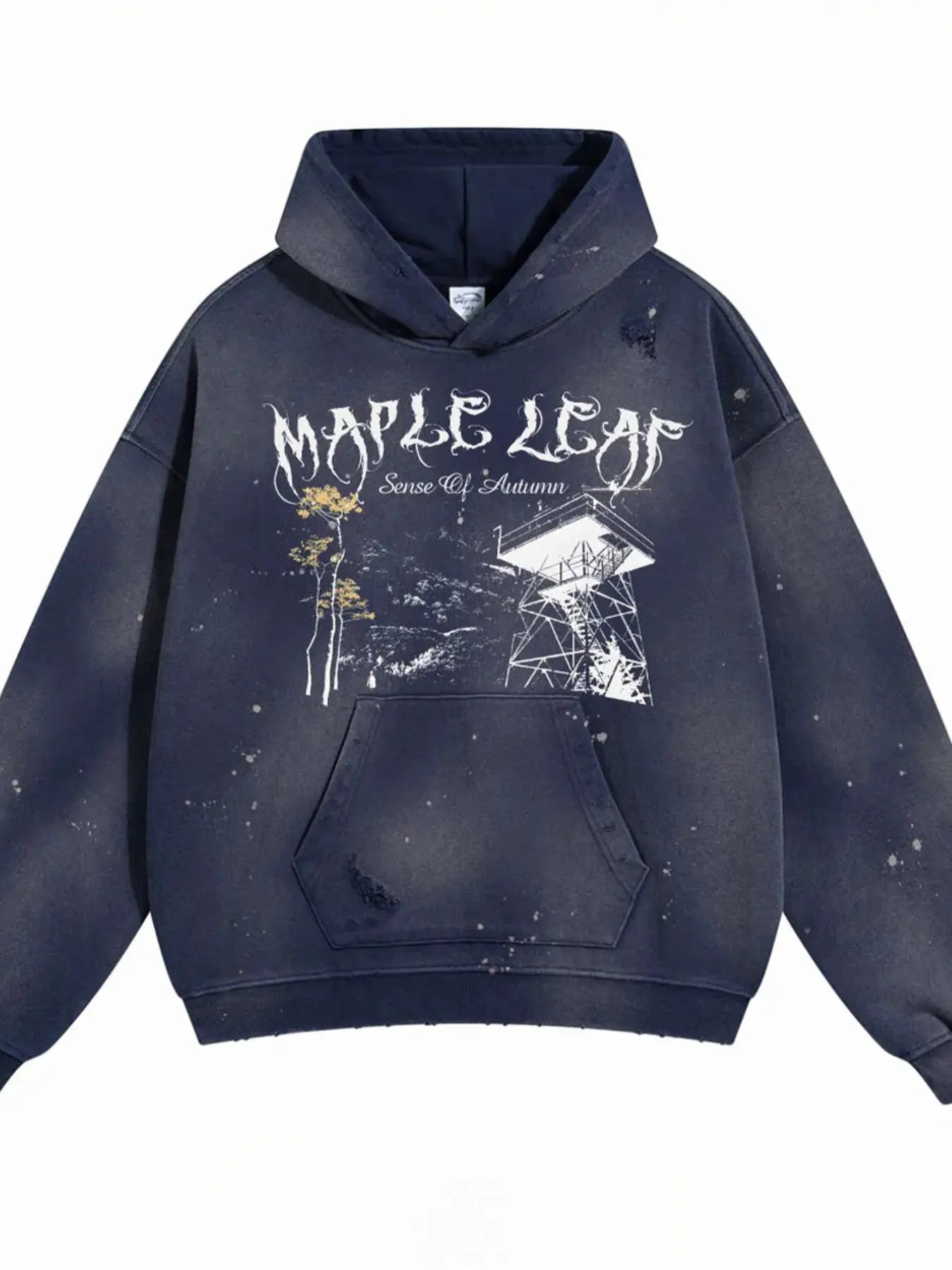 Men's Graphic Long Sleeve Hoodie by Trendsi
