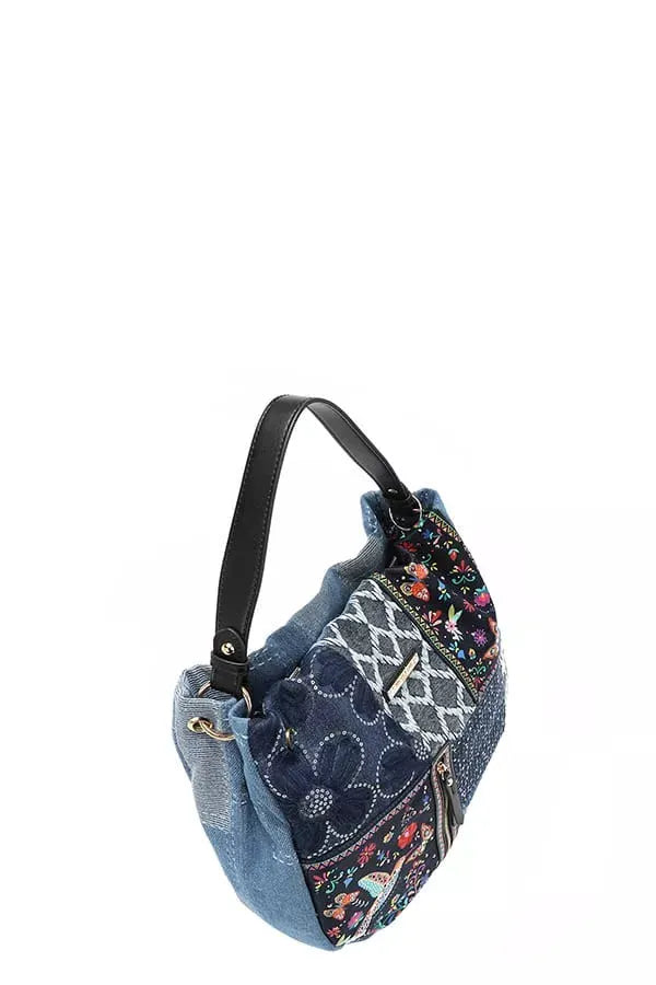 Nicole Lee USA Bosque De Amor Denim Hobo Bag by Nicole Lee USA