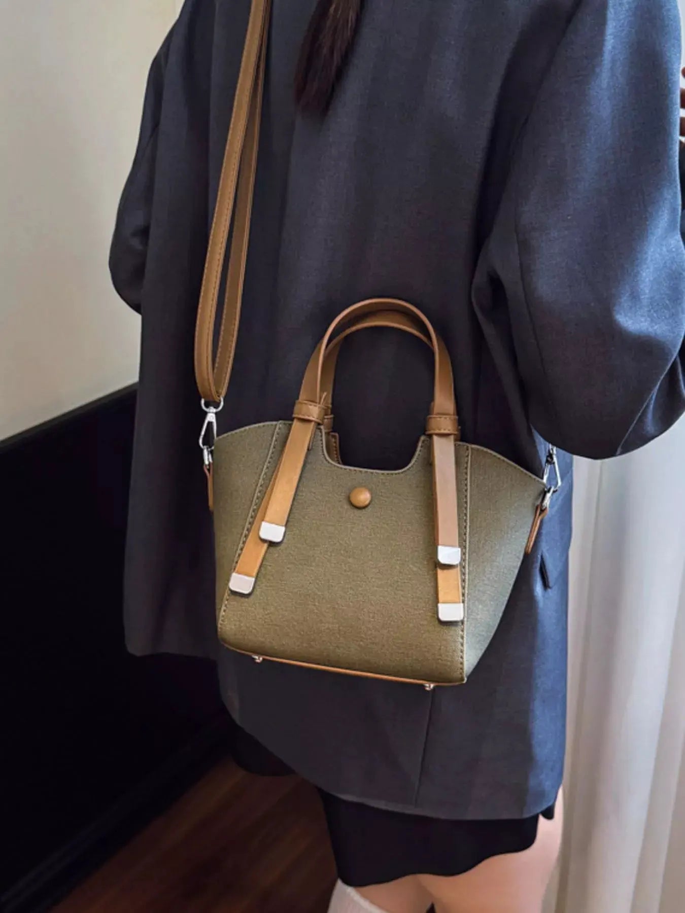 Adjustable Strap Crossbody Bag by Partner Label