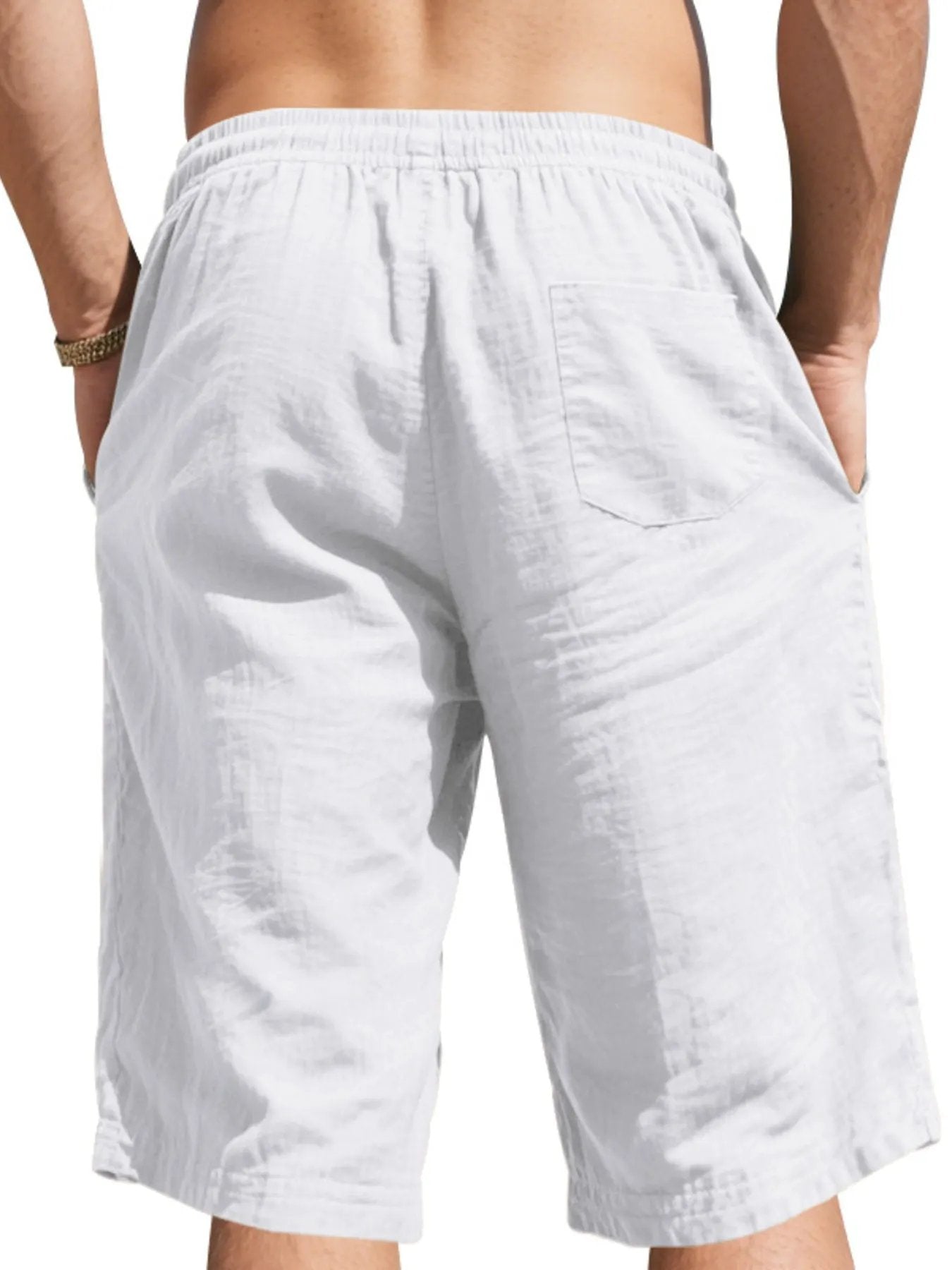 Men's Full Size Casual Drawstring Shorts Plus Size by Trendsi