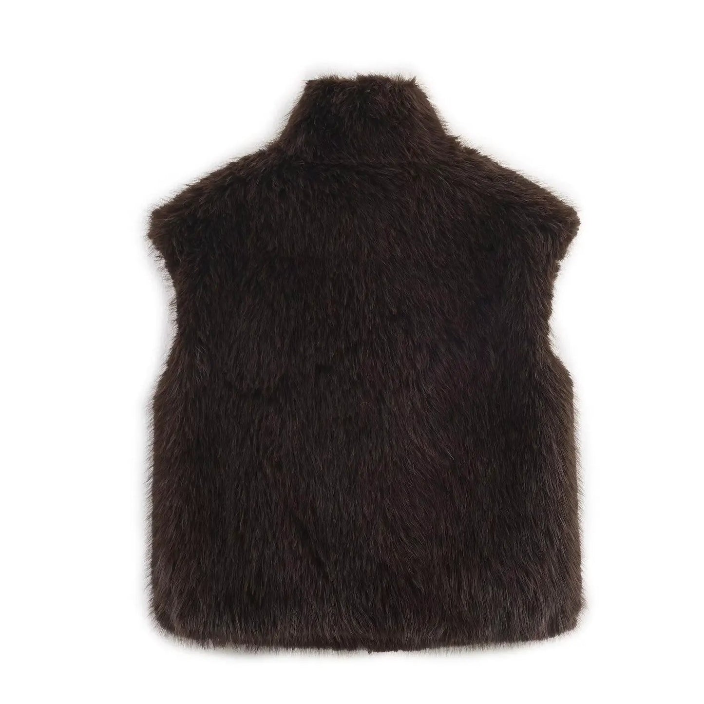 Women's High-Neck Plush Faux Fur Vest BYMANYC ® New York CONTEMPORARY VIBRANT MODERN FASHION - New Collection by BYMANYC ® New York