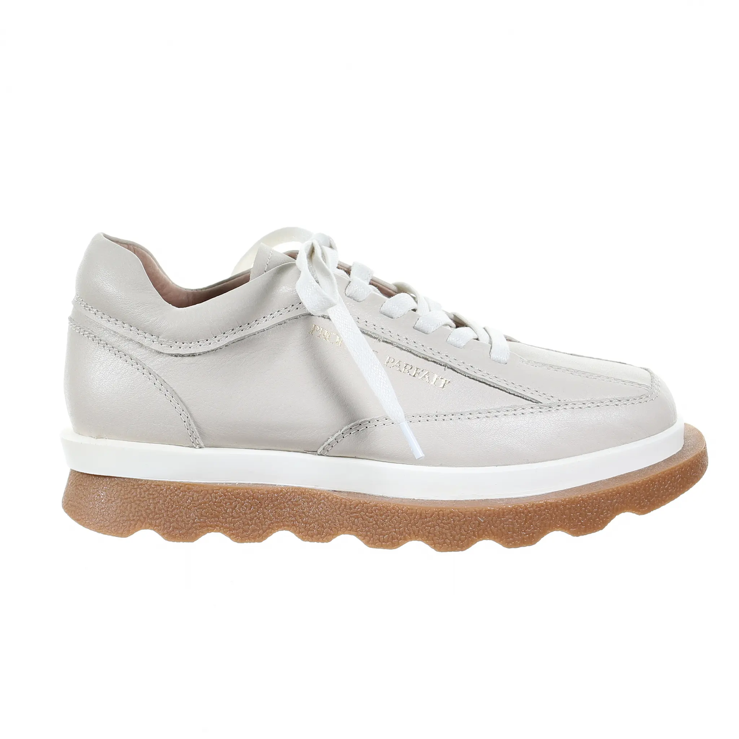 Double Layer Leather Sneaker (BEIGE) by PRODUIT PARFAIT