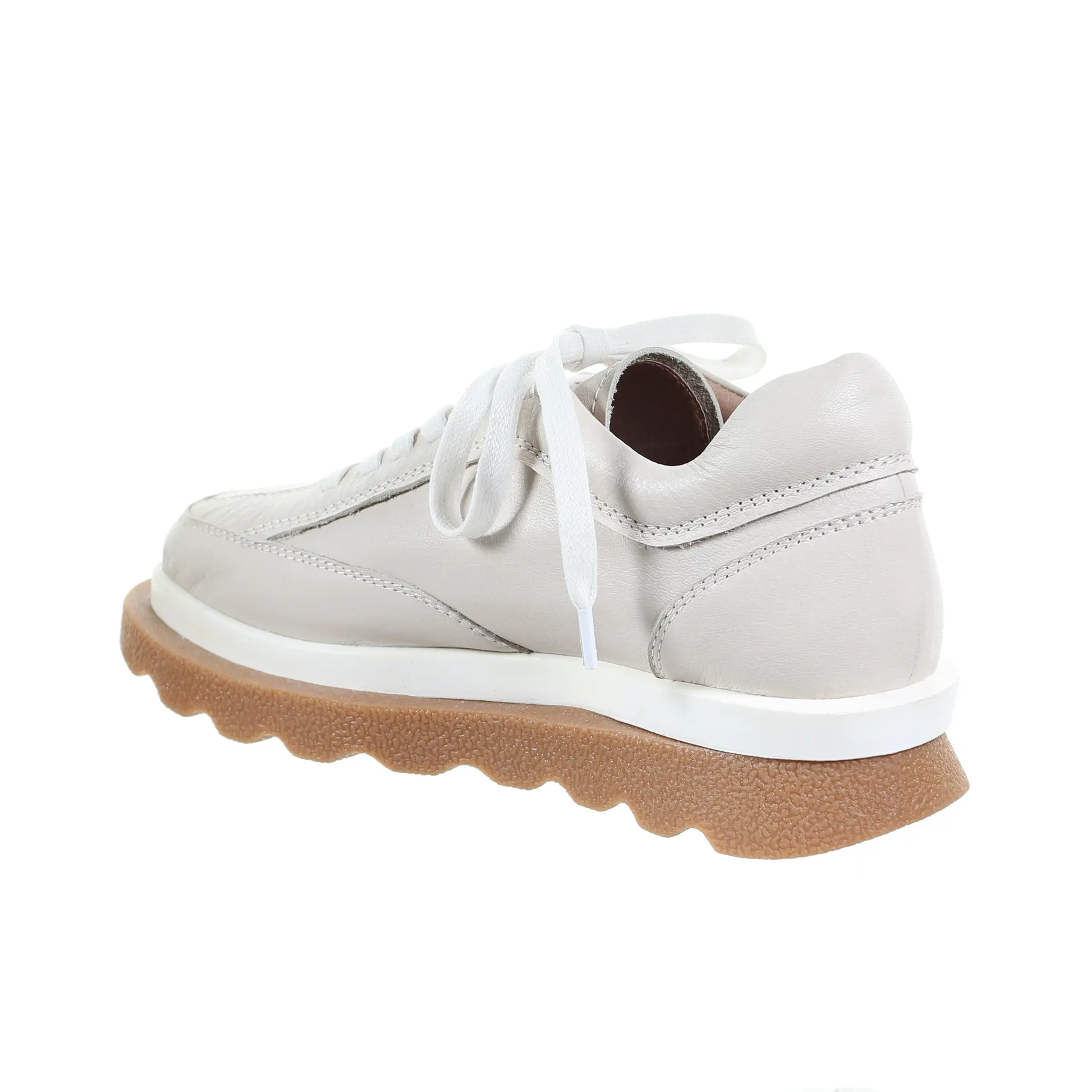 Double Layer Leather Sneaker (BEIGE) by PRODUIT PARFAIT