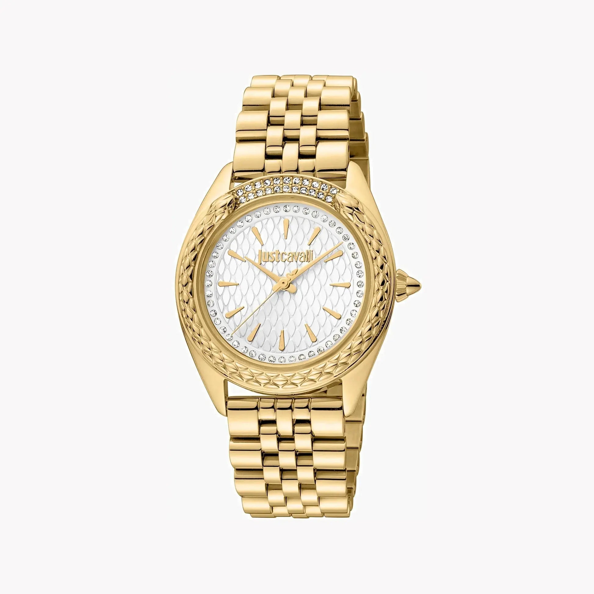 Just Cavalli Women's Gold Stainless Steel Watch, Silver Dial | Jc1l195m0355 by JUST CAVALLI
