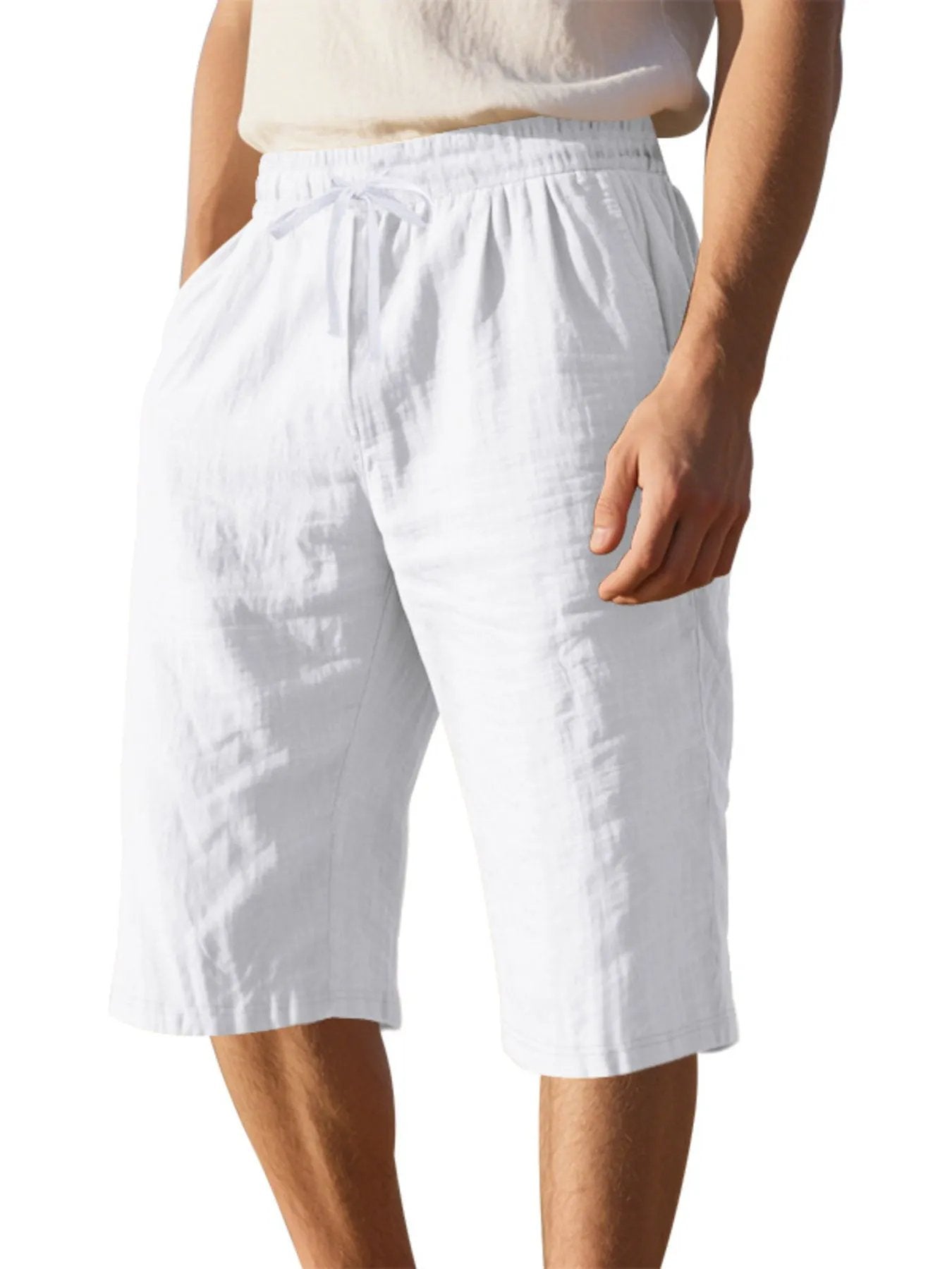 Men's Full Size Casual Drawstring Shorts Plus Size by Trendsi