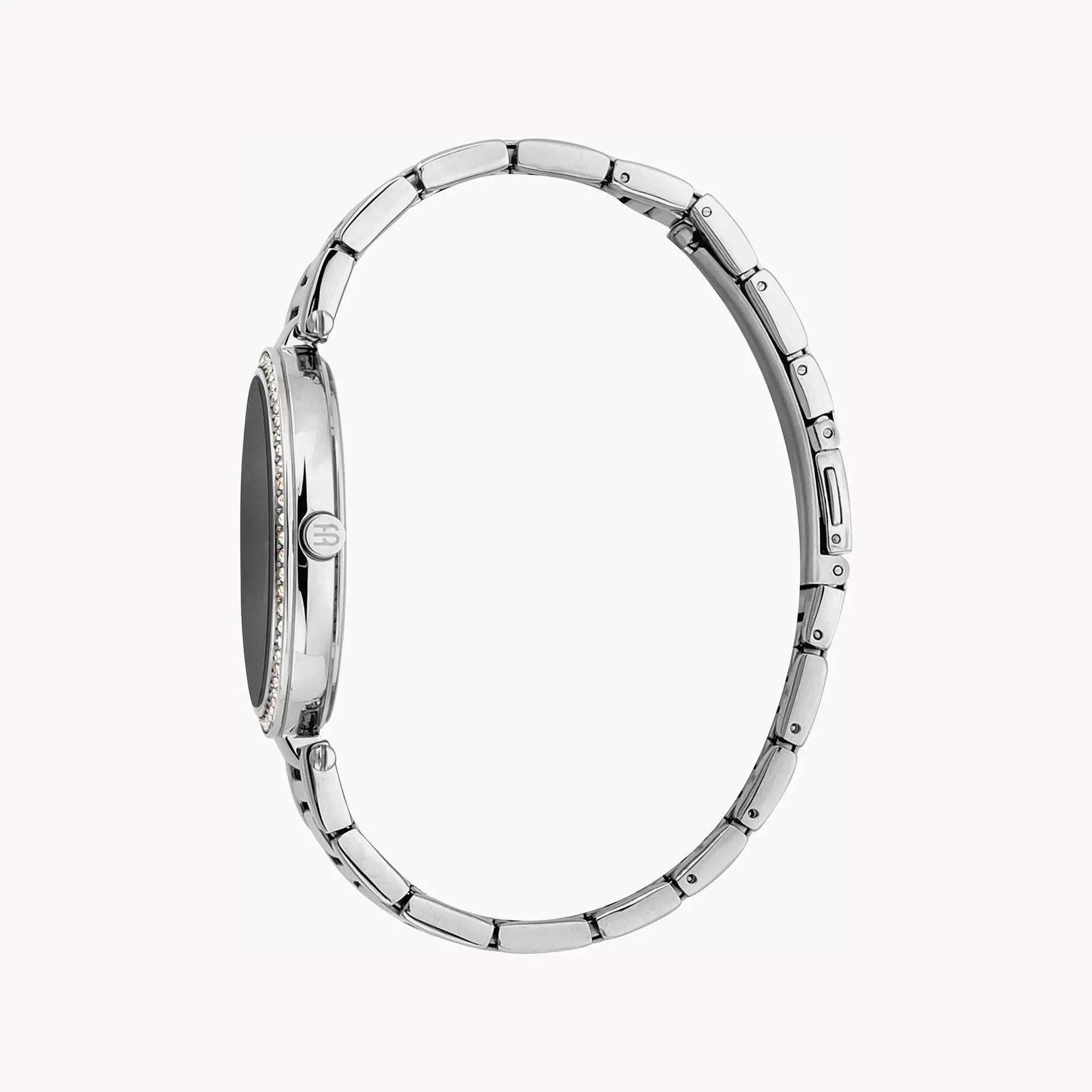 Esprit Women's Silver Stainless Steel Watch, Black Dial | Es1l100m0025 by ESPRIT