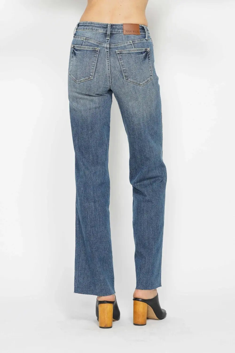 Judy Blue Full Size Tummy Control Straight Jeans by Judy Blue