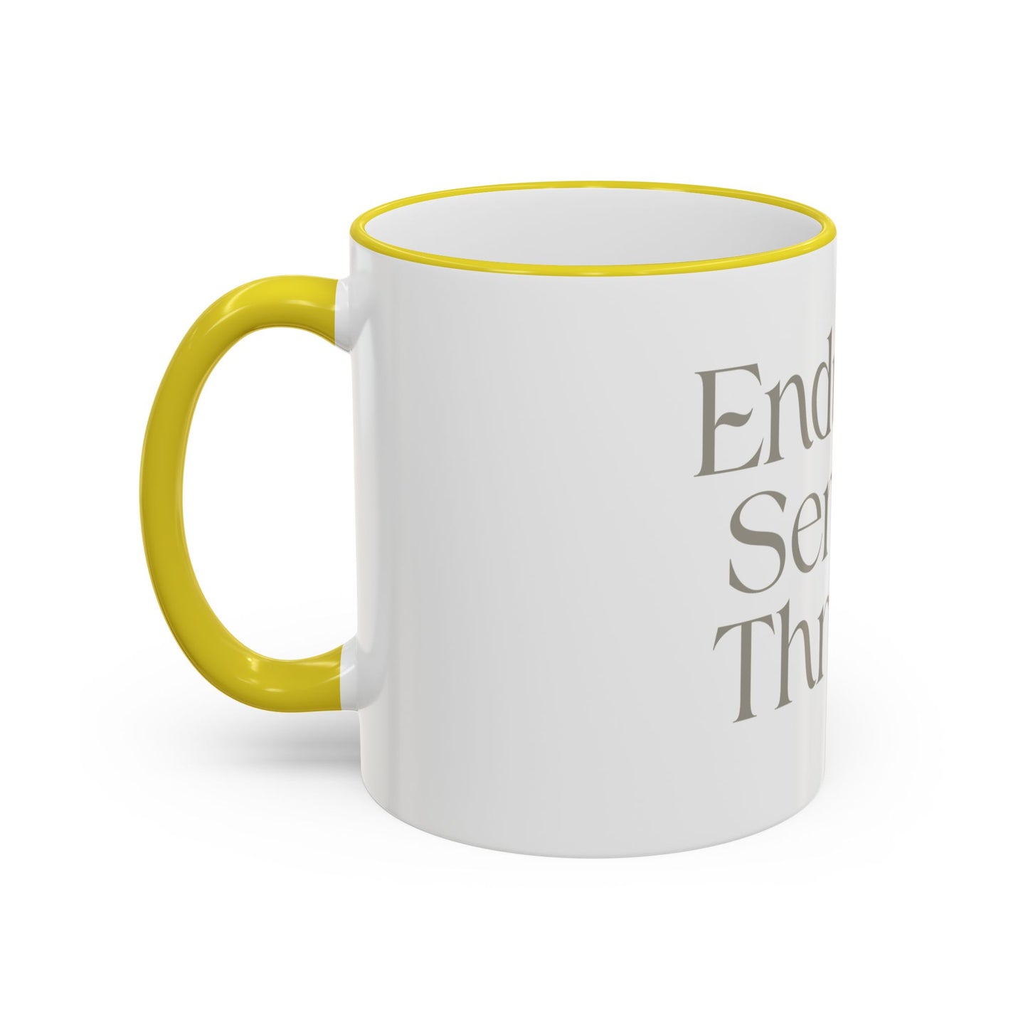 Endure. Serve. Thrive. Accent Rim Ceramic Mug