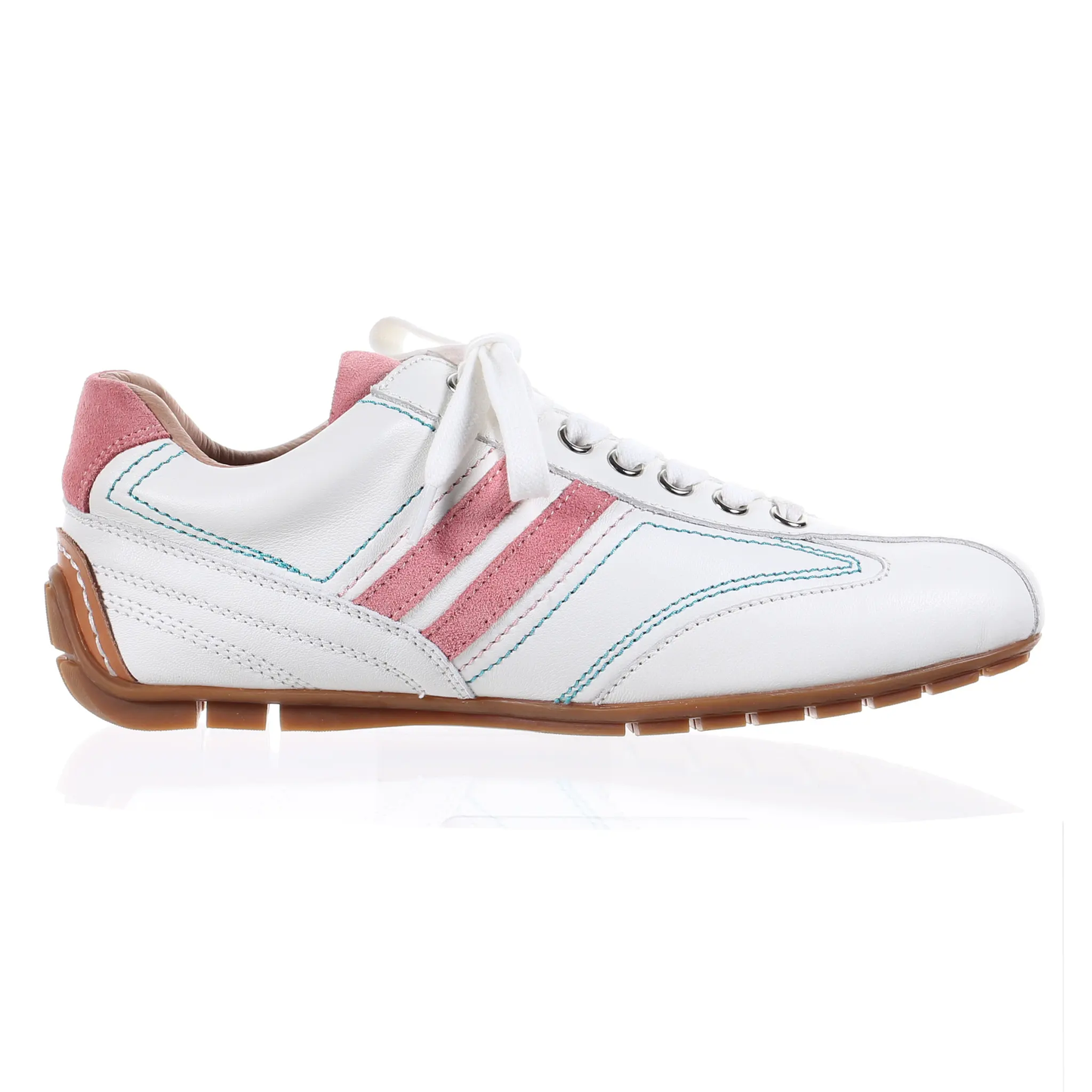 Leather Sneaker-Peach by PRODUIT PARFAIT