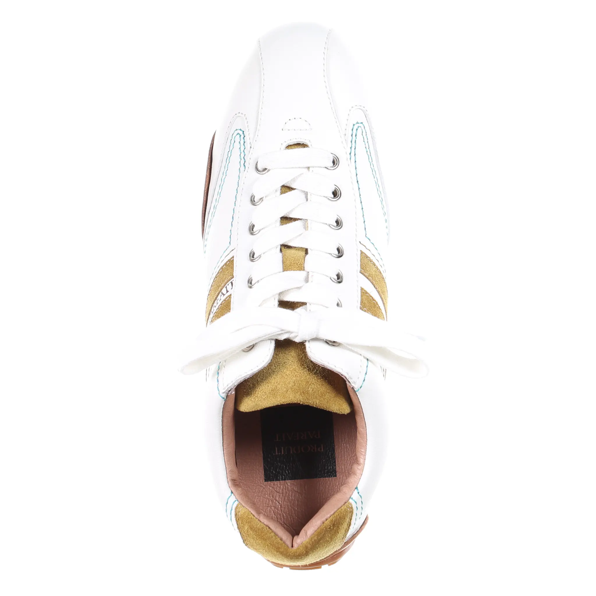 Leather Sneaker-Mustard by PRODUIT PARFAIT