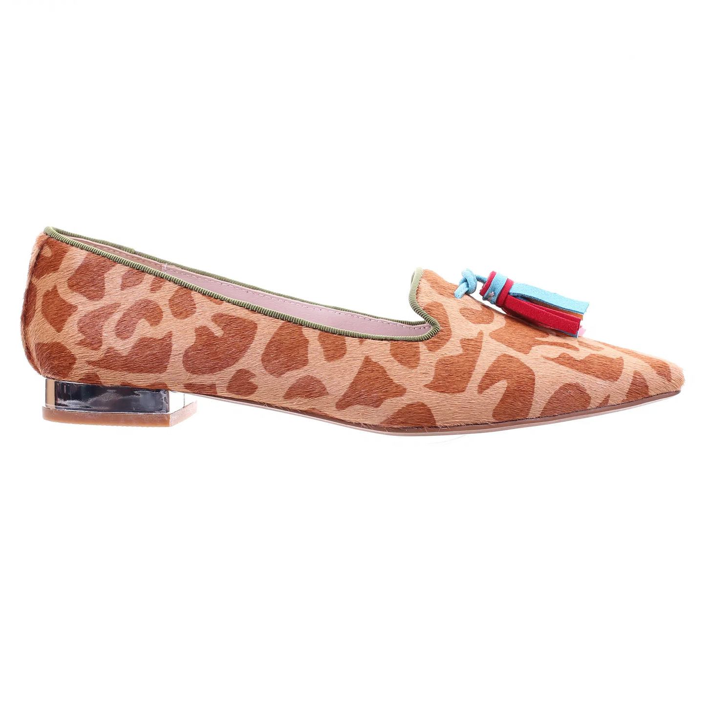 Giraffe Print Pointed Toe Ballerina by PRODUIT PARFAIT