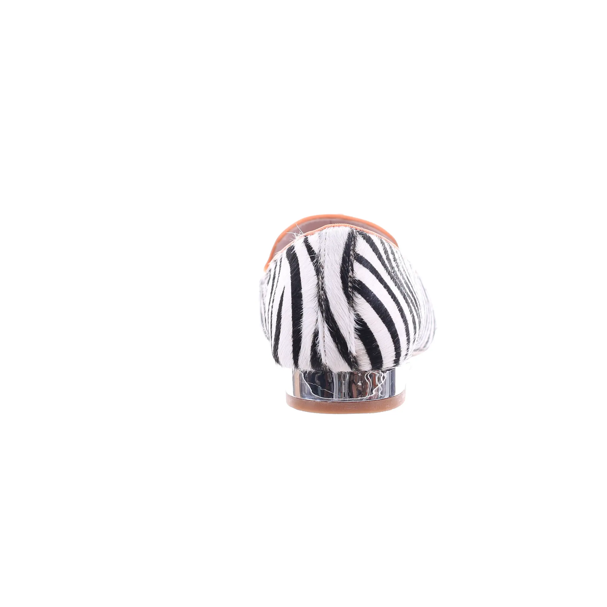 Zebra Print Pointed Toe Ballerina by PRODUIT PARFAIT