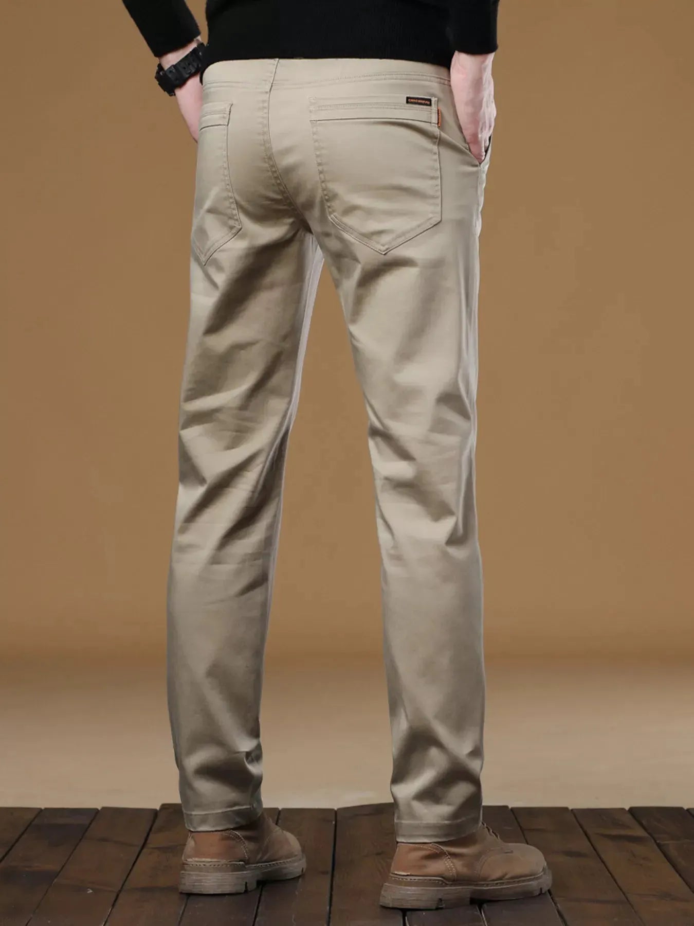 Men's Stretch Fit Casual Pants by Trendsi