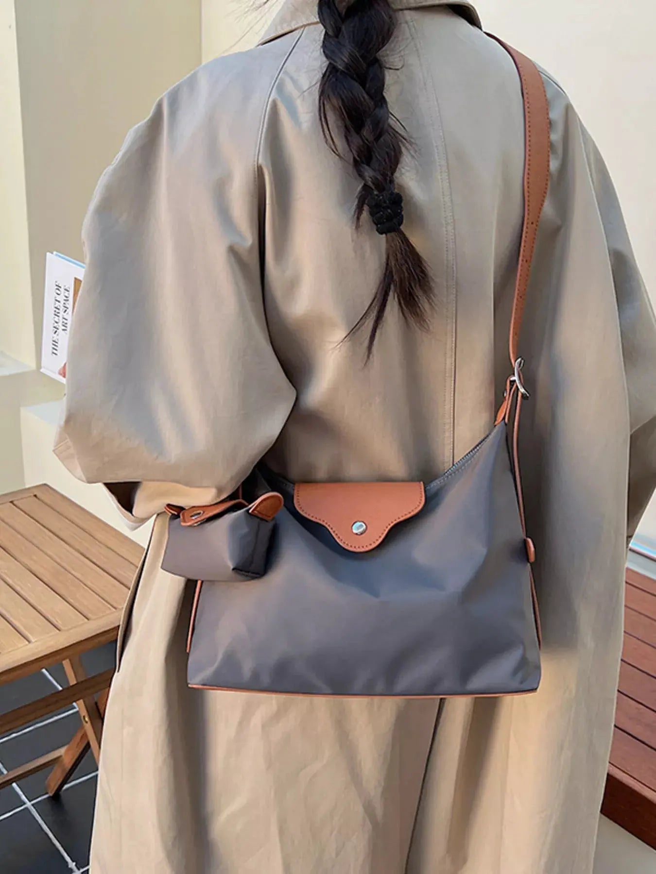 Hobo Crossbody Bag with Coin Purse by Partner Label