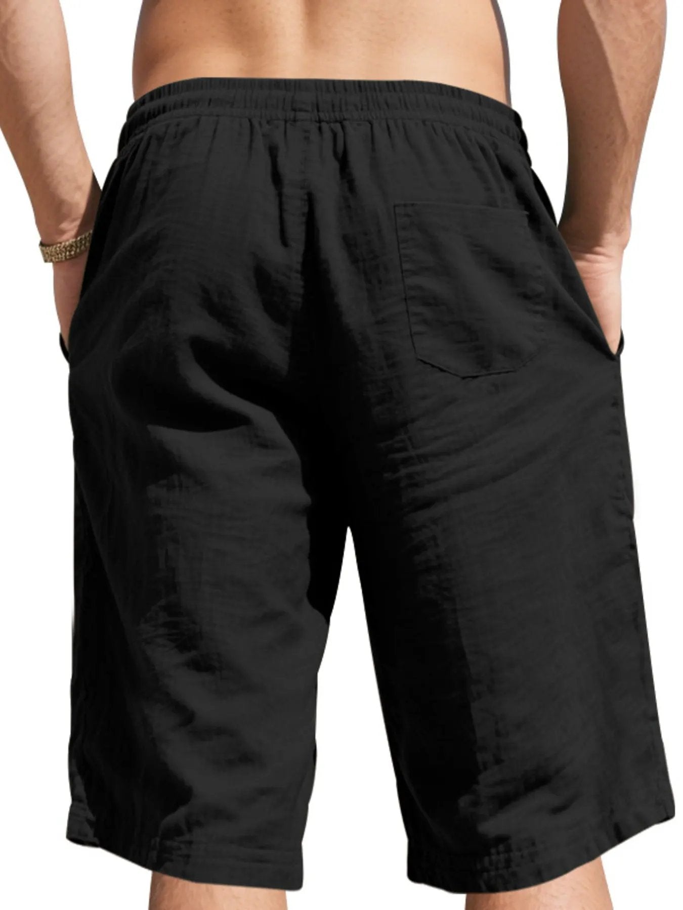 Men's Full Size Casual Drawstring Shorts Plus Size by Trendsi