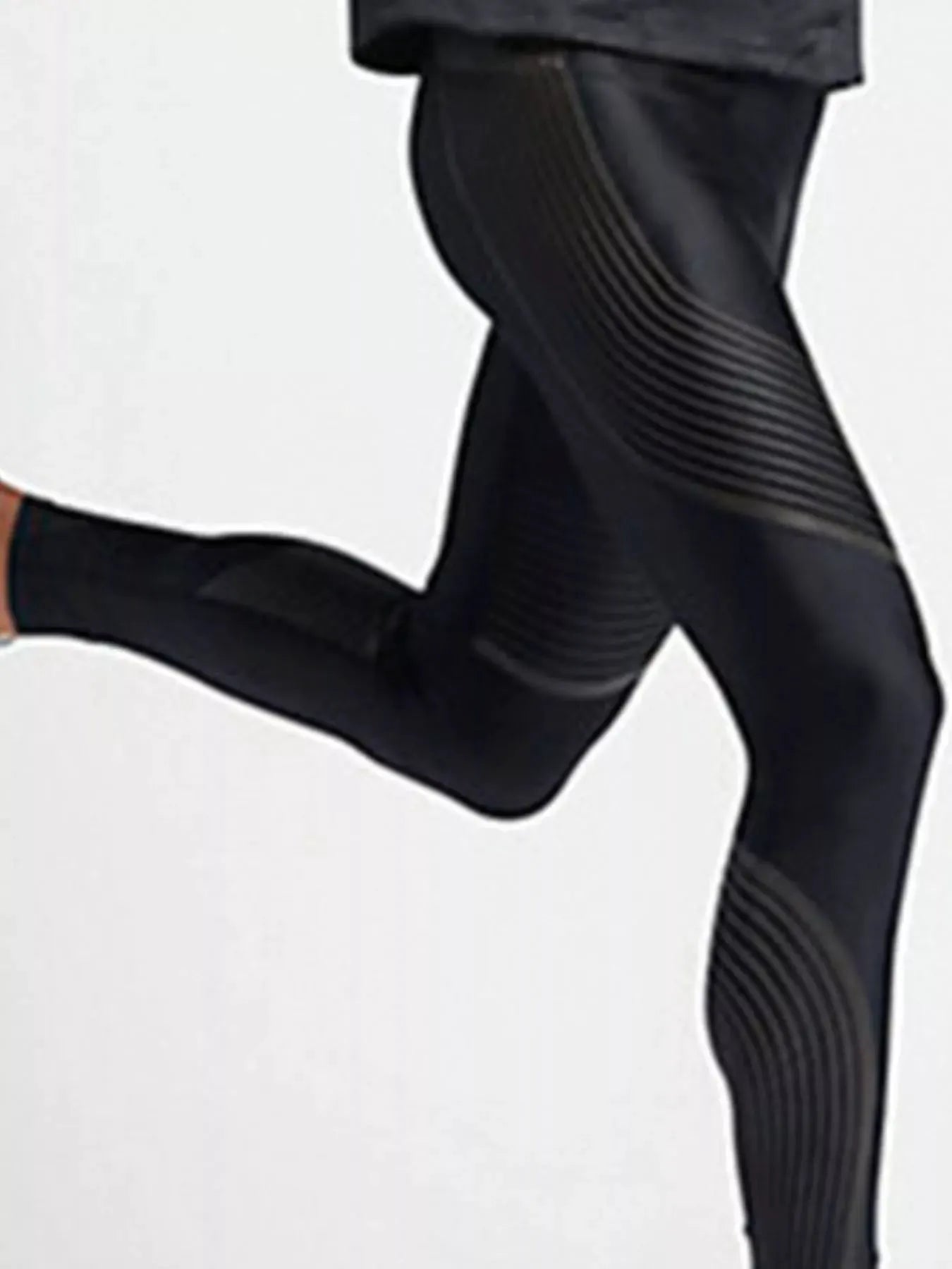 Men's High Waist Active Leggings by Trendsi