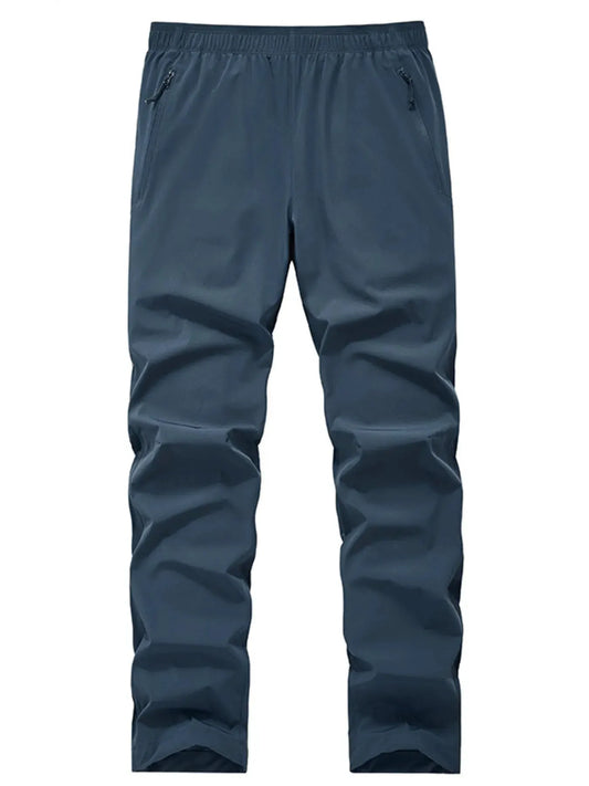 Men's Plus Size Lightweight Quick-Dry Outdoor Pants by Trendsi
