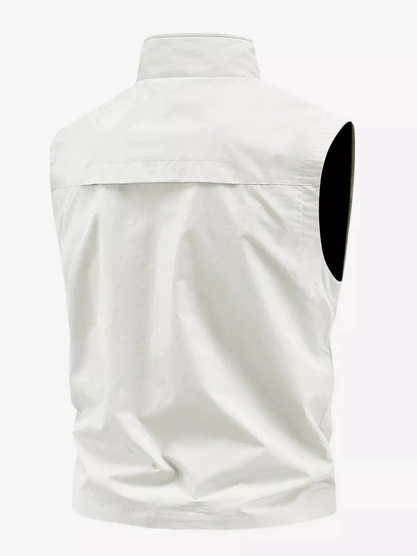 Men's Plus Size Lightweight Multi-Pocket Outdoor Vest by Trendsi