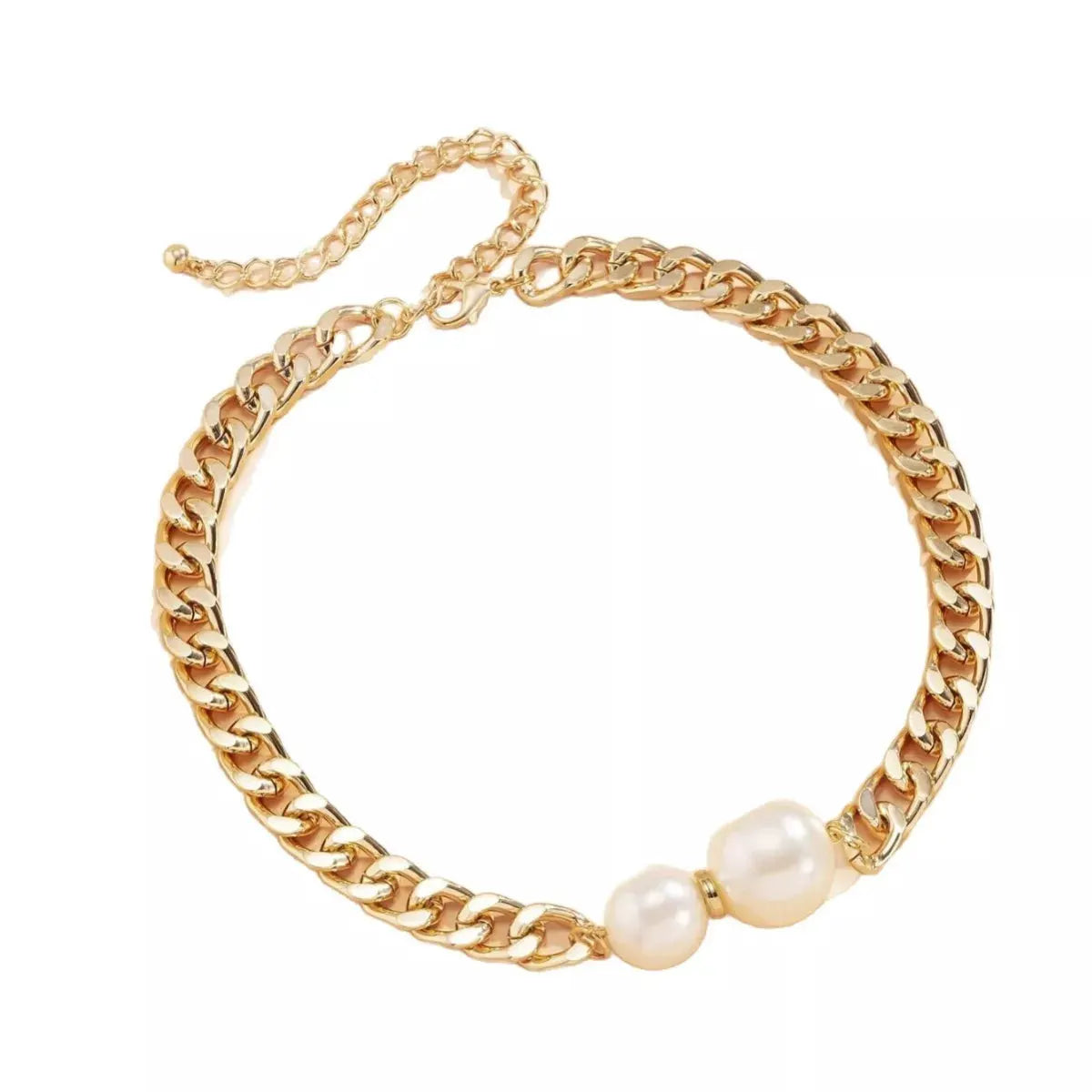 18K Gold-Plated Pearl Necklace by Partner Label