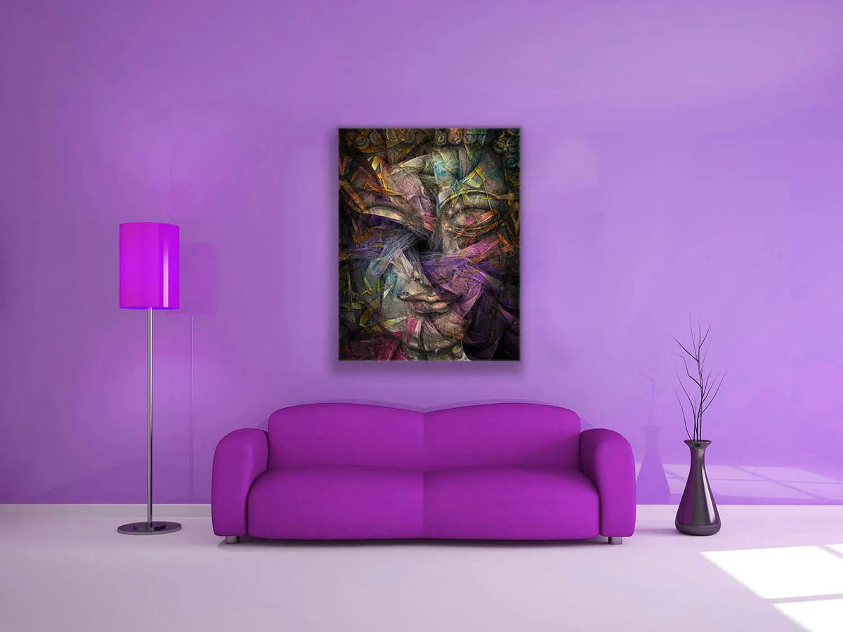 Dimensional Buddha -Fine Art Canvas- RGB varnish by Gtaart.ca
