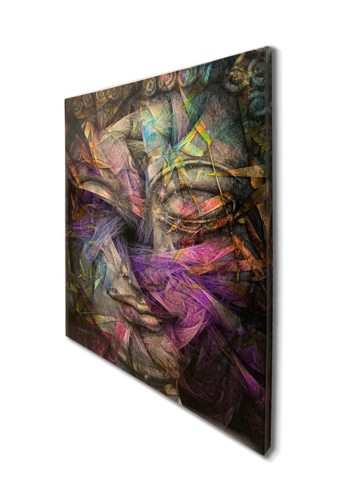 Dimensional Buddha -Fine Art Canvas- RGB varnish by Gtaart.ca