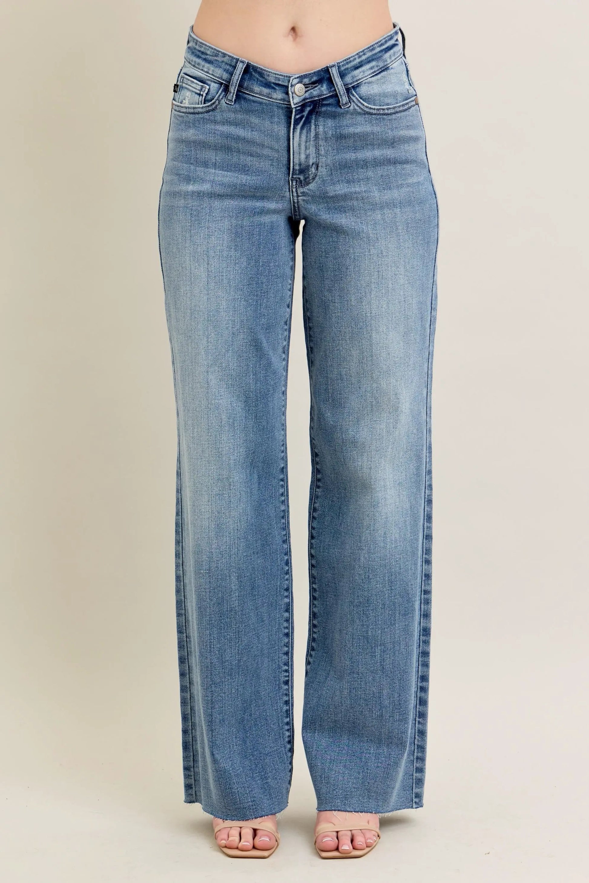 Judy Blue Full Size V - Front Baggy Jeans Plus Size by Judy Blue