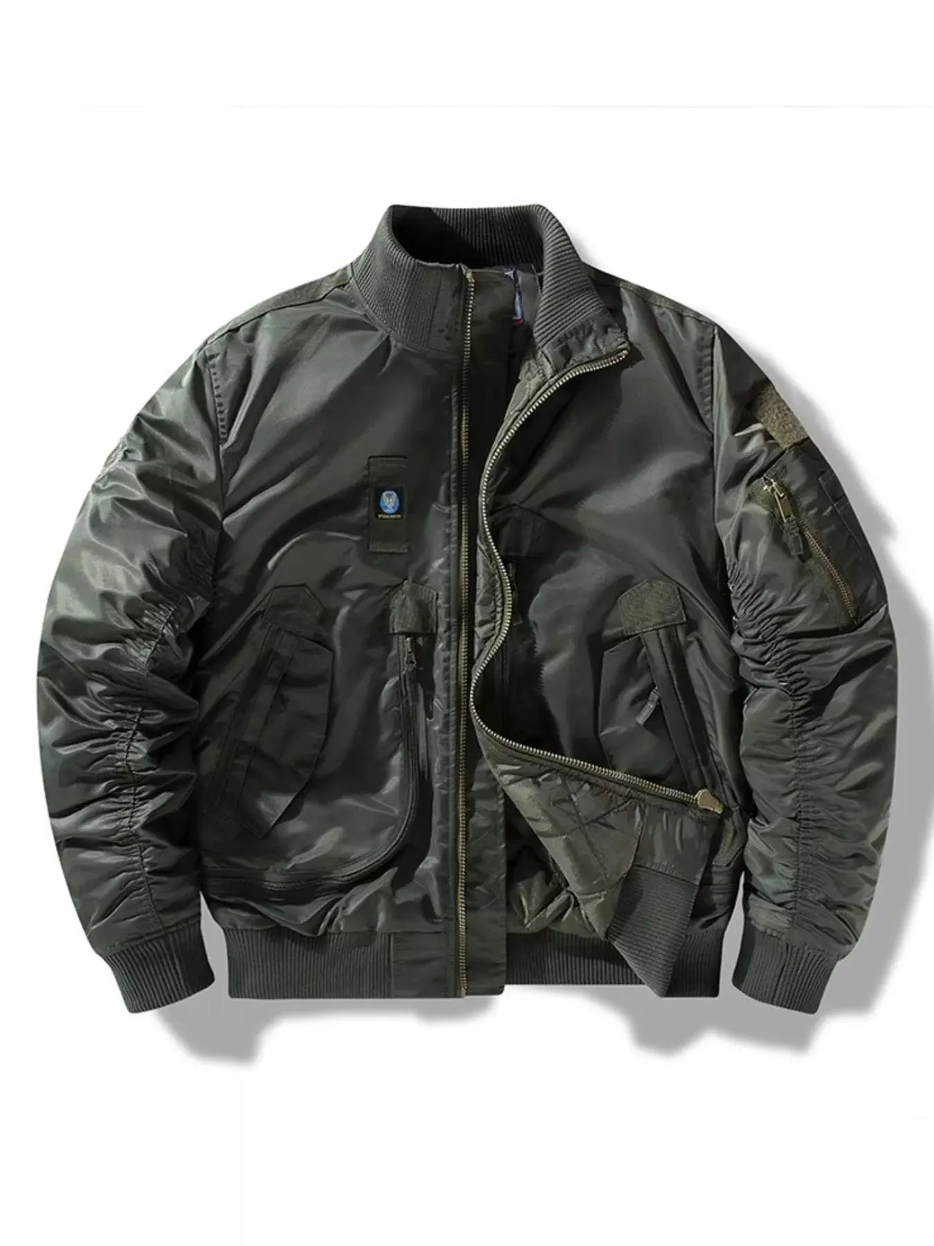 Men's Full Size Zip Up Long Sleeve Jacket Plus Size by Partner Label