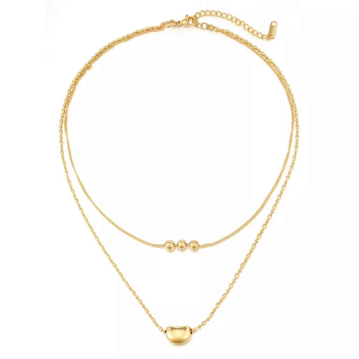 18K Gold-Plated Double Layered Necklace by Partner Labels